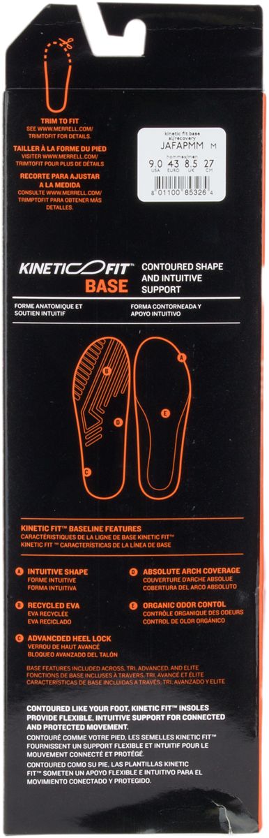 Merrell Women's Kinetic Fit Base AL Footbed - Insoles