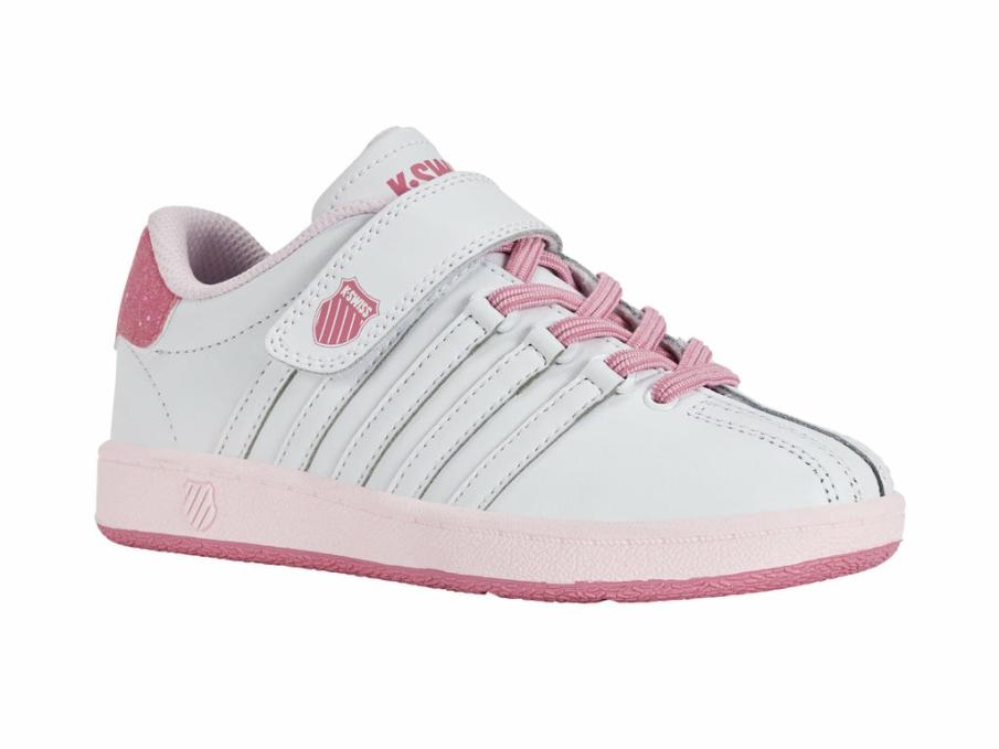 Kids Kids (4-8 Years) | K-Swiss CLASSIC VN VLC White/aurora Pink/tender Touch