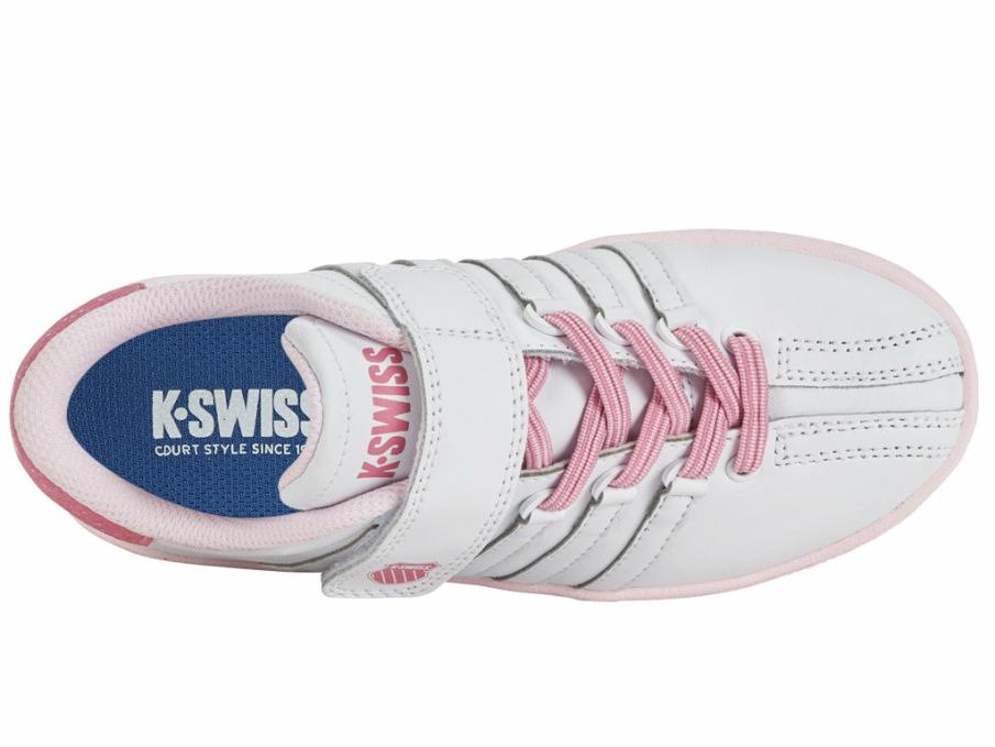Kids Kids (4-8 Years) | K-Swiss CLASSIC VN VLC White/aurora Pink/tender Touch