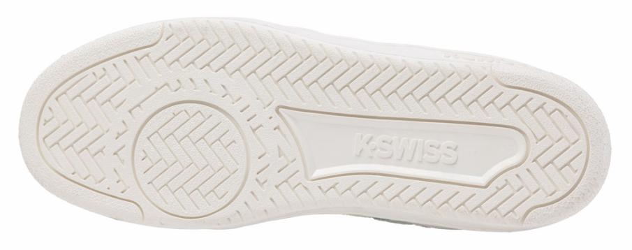 Kids Teens (8-16 Years) | K-Swiss COURT PALISADES White-canary Green-frosty Green-champagne Gold