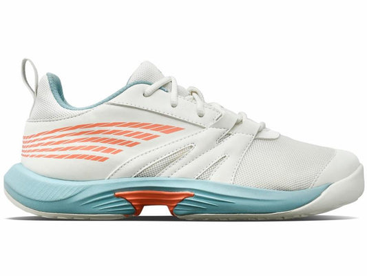Kids Teens (8-16 Years) | K-Swiss SPEEDTRAC Blanc De Blanc/nile Blue/desert Flower