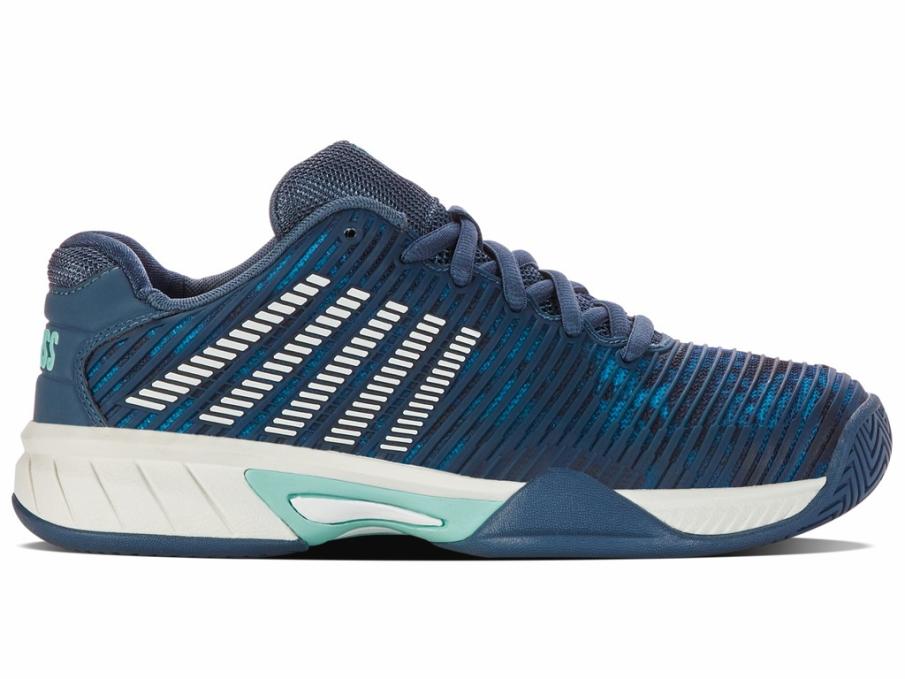 Kids Tennis | K-Swiss HYPERCOURT EXPRESS 2 Indian Teal/star White/moonstruck