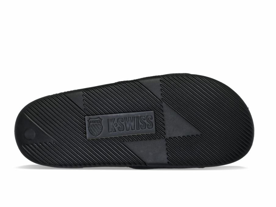 Men Slides & Sandals | K-Swiss SLIDE SANDAL LN X MCLAREN Black/safety Yellow