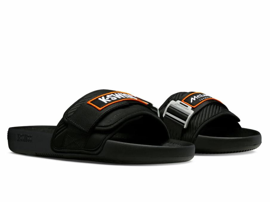 Men Slides & Sandals | K-Swiss STRAP SANDAL X MCLAREN Black/papaya