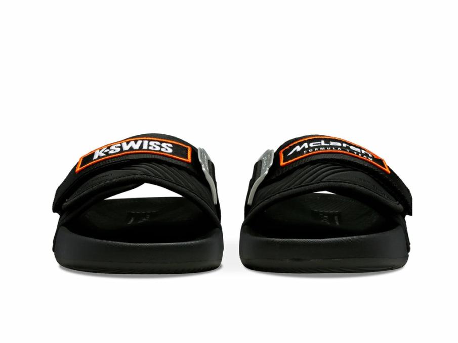 Men Slides & Sandals | K-Swiss STRAP SANDAL X MCLAREN Black/papaya