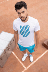 Men Tennis | K-Swiss ELECTRIC LOGO S/S White