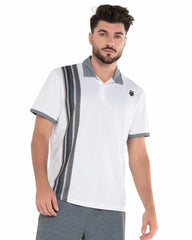 Men Tennis | K-Swiss VERTICAL POLO S/S White