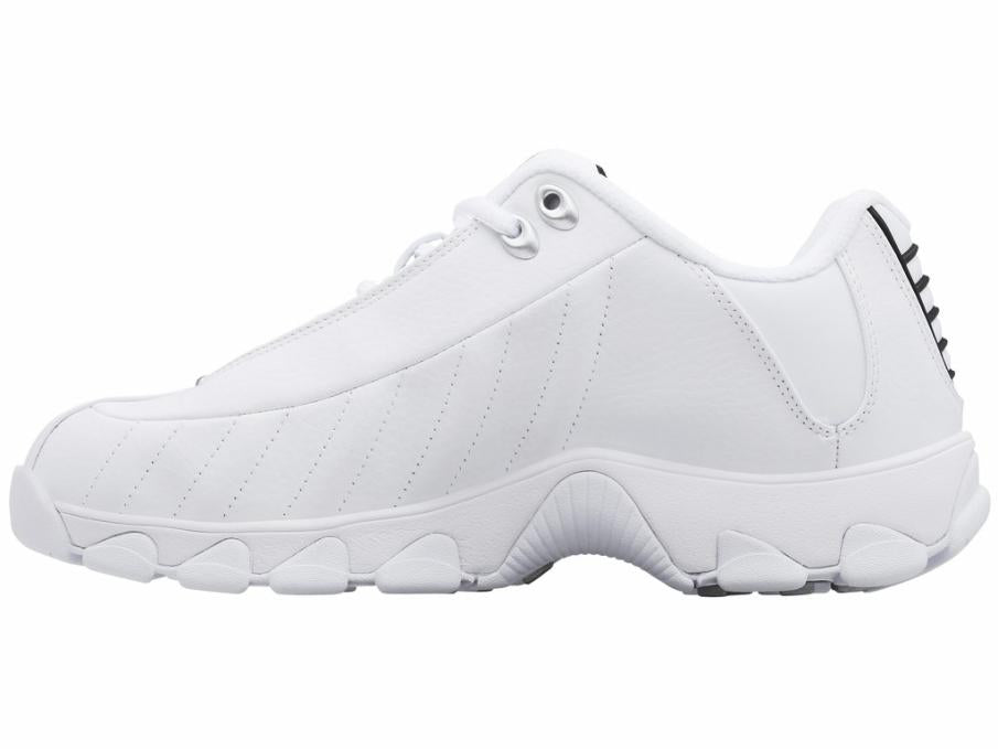 Men Wide Shoes | K-Swiss ST329 CMF White/black/silver