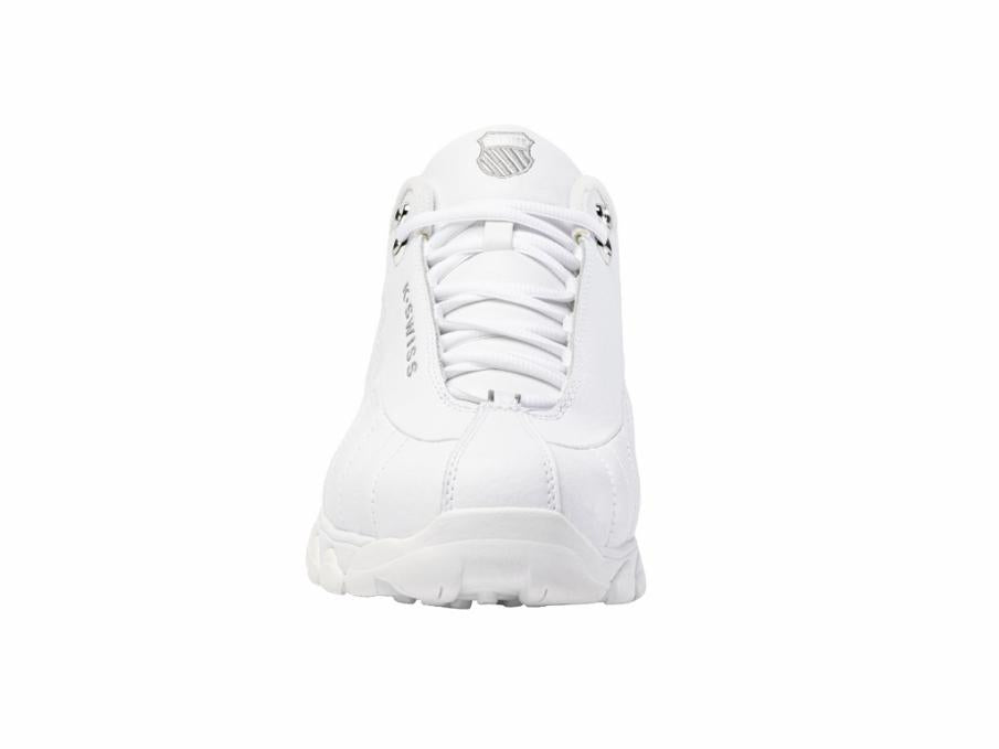 Men Wide Shoes | K-Swiss ST329 CMF White/silver/silver