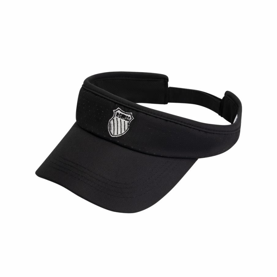 Women Hats & Headwear | K-Swiss WOMEN LASER COURT VISOR Jet Black