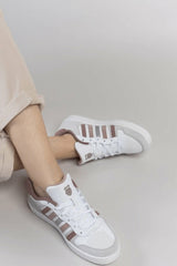Women Lifestyle | K-Swiss COURT PALISADES White/fawn/antler/silver