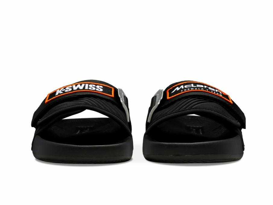 Women Slides & Sandals | K-Swiss STRAP SANDAL X MCLAREN Black/papaya