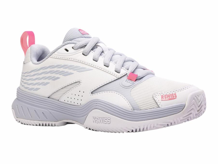 Women Tennis | K-Swiss SPEEDEX PADEL White/arctic Ice/neon Pink