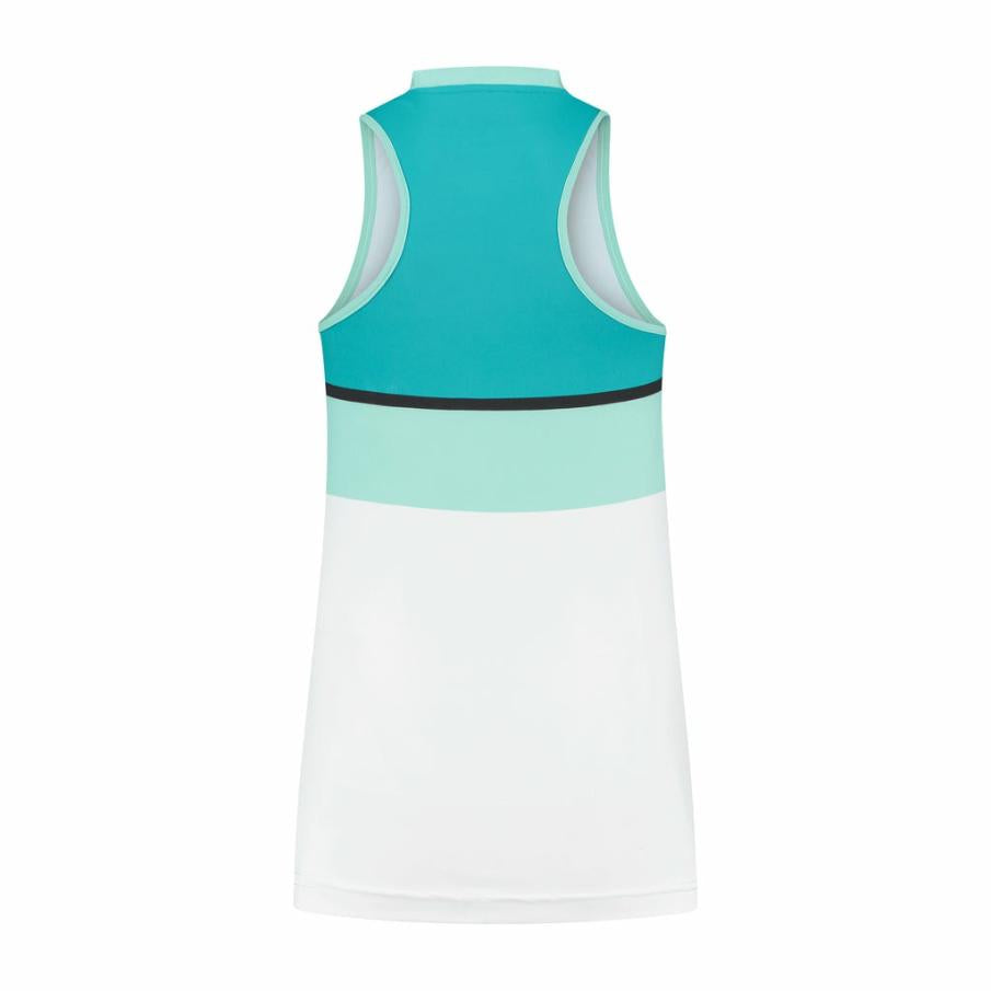 Women Tennis | K-Swiss WOMENS HYPERCOURT STRIPE TOP Aruba Blue / Algiers Blue / White