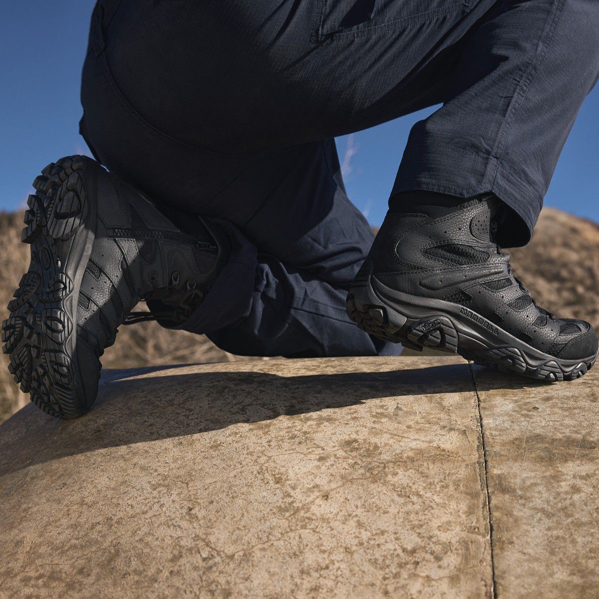 Merrell Men - Moab 3 8" Tactical Zip Waterproof Wide Width - Boots