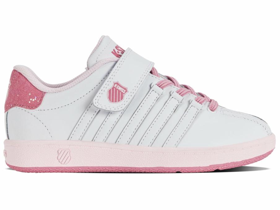 Kids Kids (4-8 Years) | K-Swiss CLASSIC VN VLC White/aurora Pink/tender Touch
