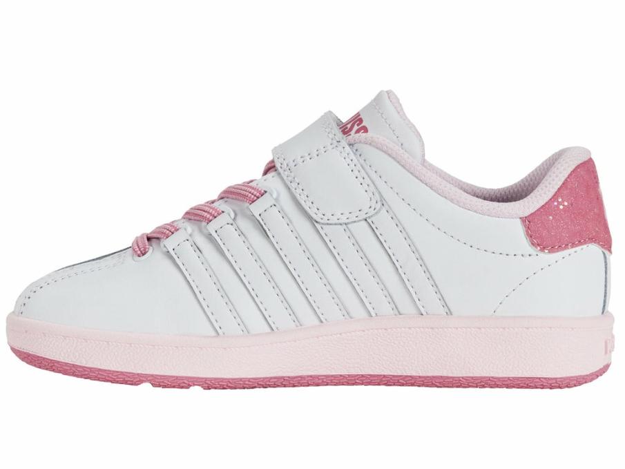 Kids Kids (4-8 Years) | K-Swiss CLASSIC VN VLC White/aurora Pink/tender Touch