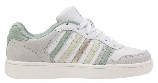 Kids Teens (8-16 Years) | K-Swiss COURT PALISADES White-canary Green-frosty Green-champagne Gold
