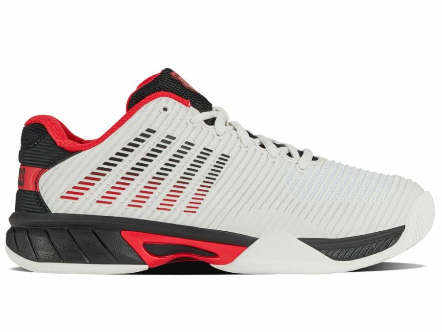 Kids Tennis | K-Swiss HYPERCOURT EXPRESS 2 Bright White/stretch Limo/high Risk Red