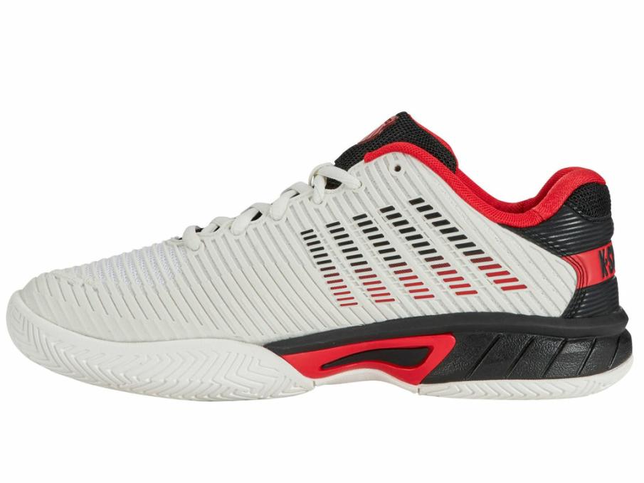 Kids Tennis | K-Swiss HYPERCOURT EXPRESS 2 Bright White/stretch Limo/high Risk Red