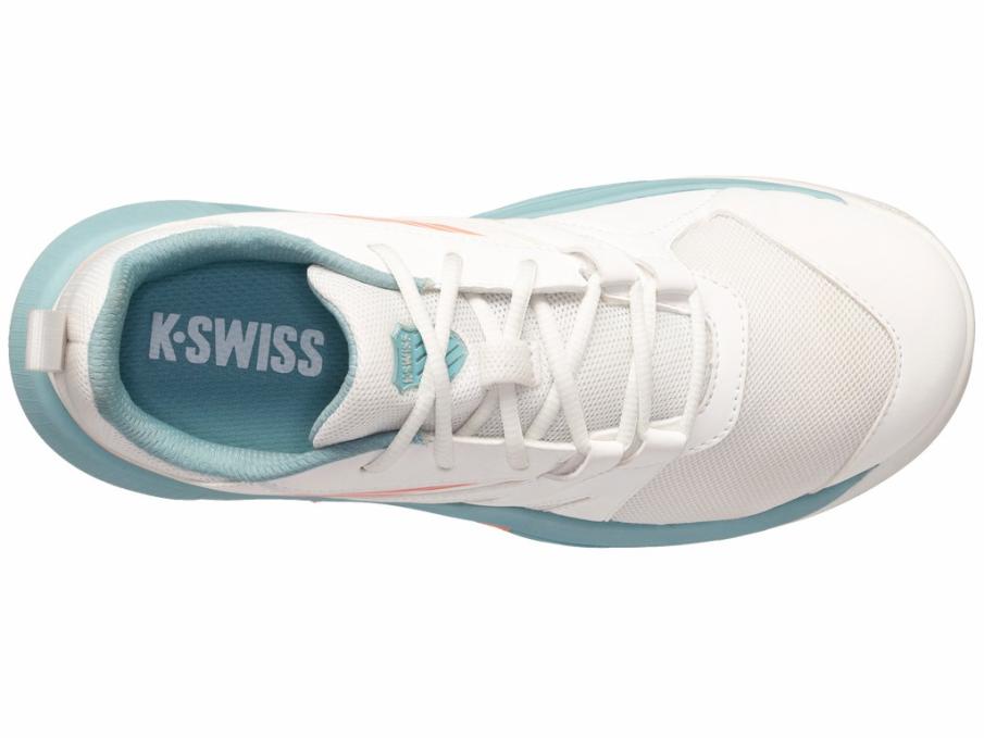 Kids Tennis | K-Swiss SPEEDTRAC Blanc De Blanc/nile Blue/desert Flower