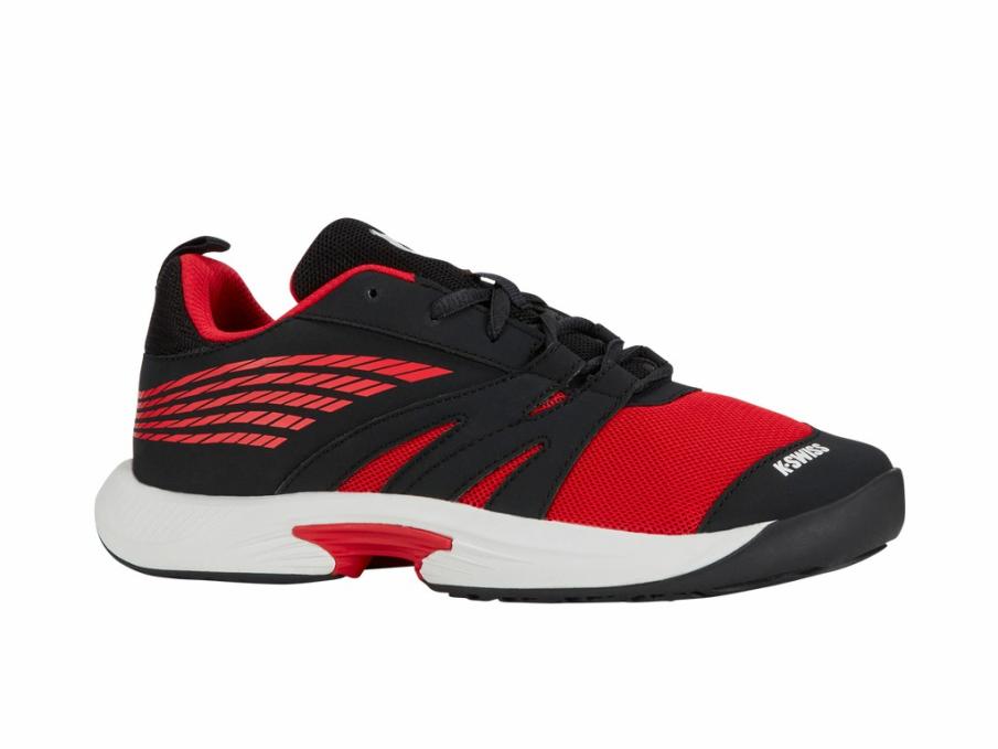 Kids Tennis | K-Swiss SPEEDTRAC Bright White/stretch Limo/high Risk Red