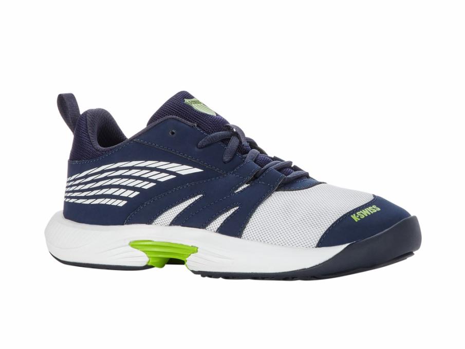 Kids Tennis | K-Swiss SPEEDTRAC White/peacoat/lime Green