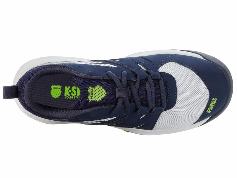 Kids Tennis | K-Swiss SPEEDTRAC White/peacoat/lime Green