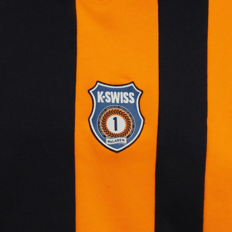 Men Jackets &amp; Hoodies | K-Swiss HERITAGE MCLAREN X K-SWISS HOODIE Black