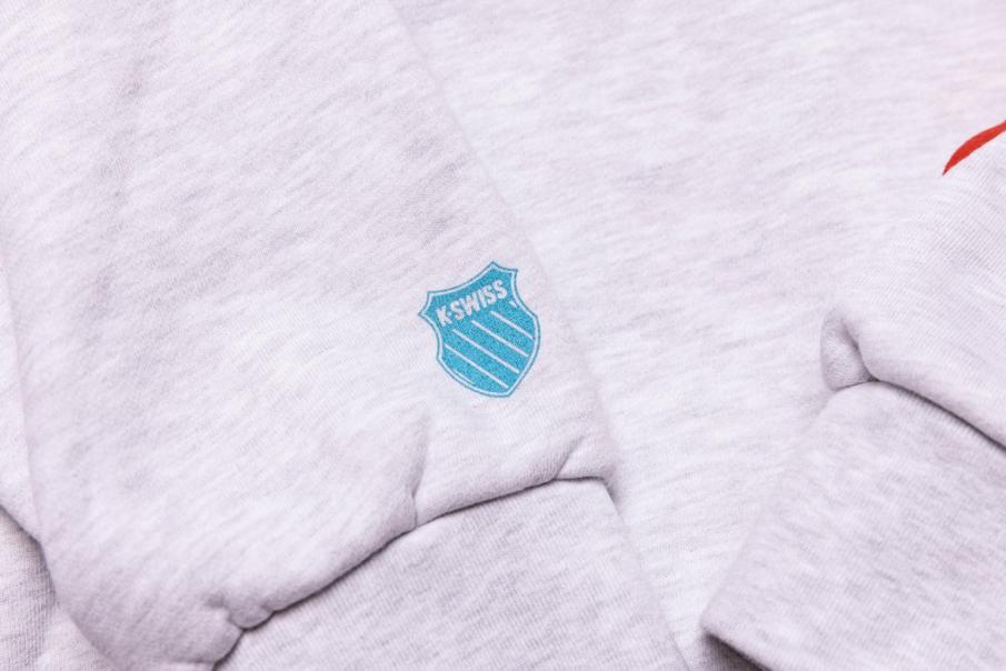 Men Jackets &amp; Hoodies | K-Swiss LEADERS X K-SWISS WARM UP HOODIE Heather Grey