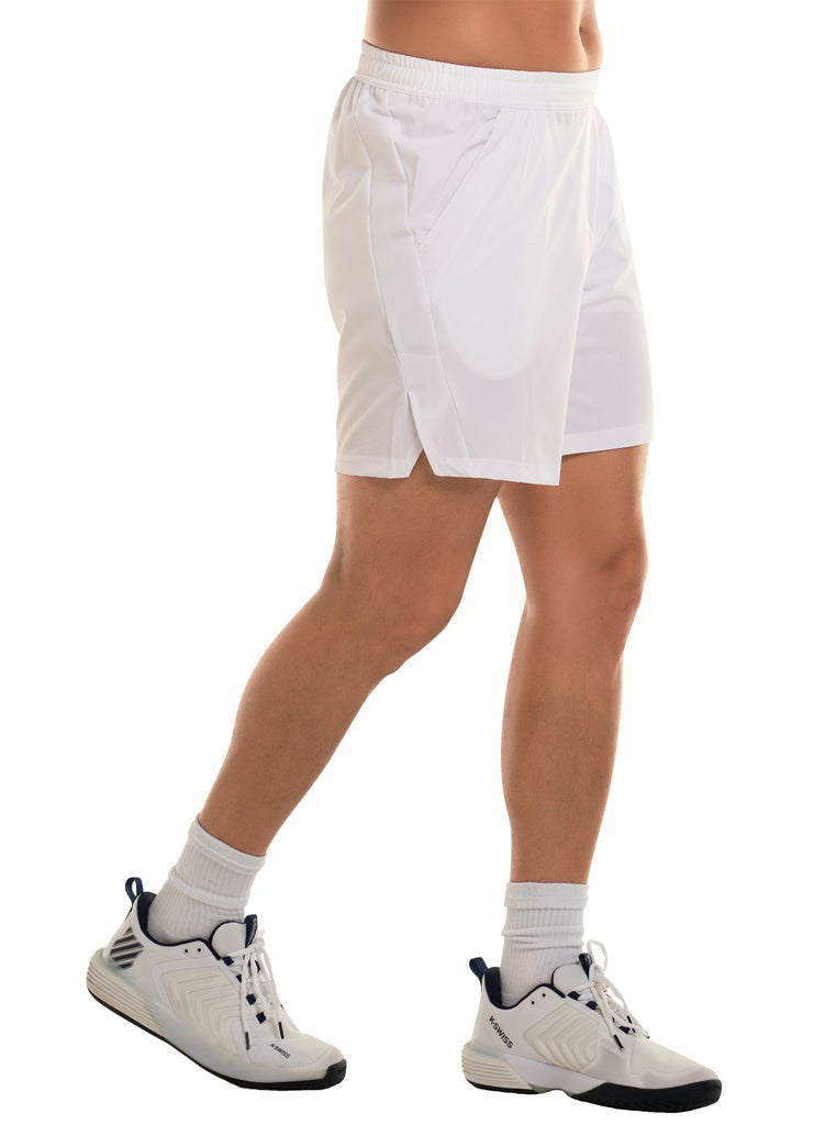 Men Shorts &amp; Pants | K-Swiss SUPERCHARGE SHORT- 7&#034; White