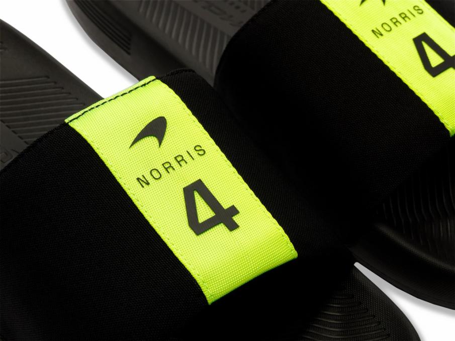 Men Slides &amp; Sandals | K-Swiss SLIDE SANDAL LN X MCLAREN Black/safety Yellow