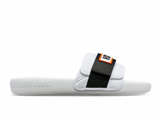 Men Slides &amp; Sandals | K-Swiss STRAP SANDAL X MCLAREN White /black /papaya