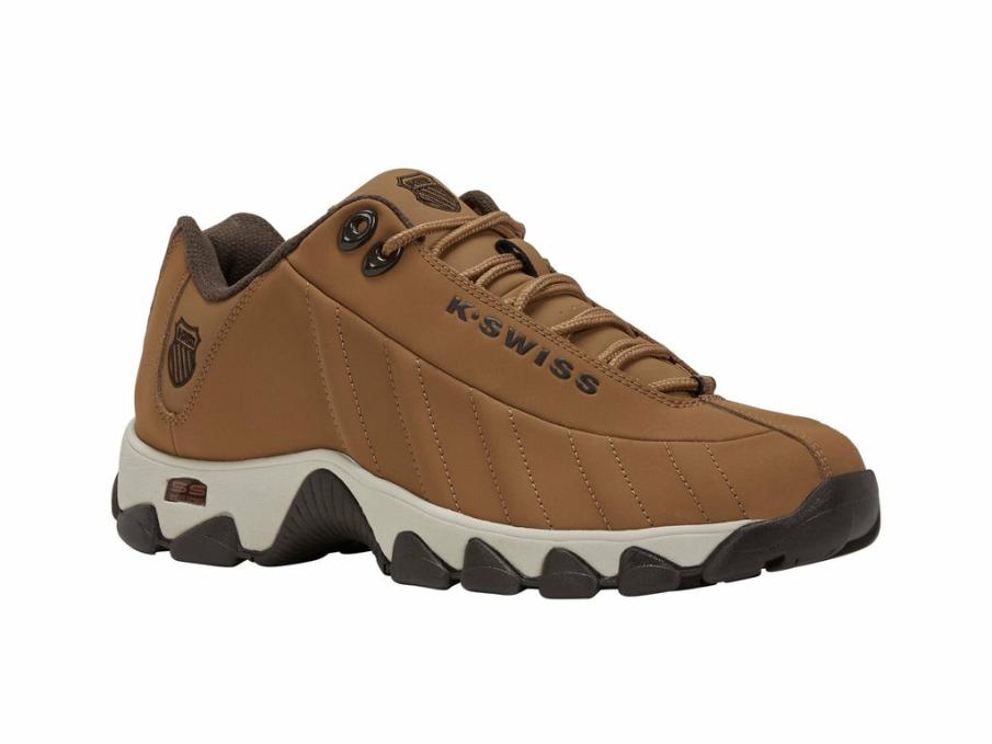 Men Wide Shoes | K-Swiss ST329 CMF Brown Sugar/pumice Stone/java