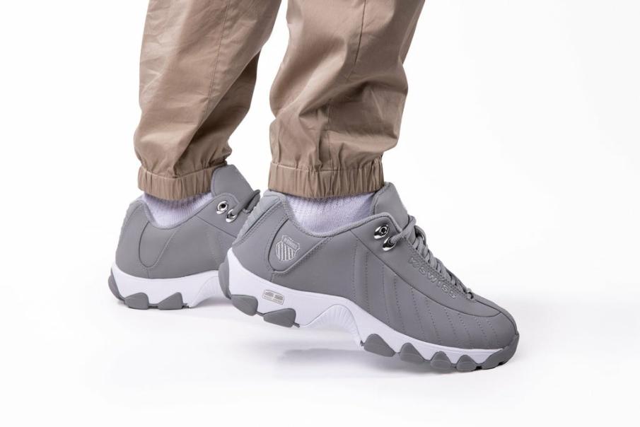 Men Wide Shoes | K-Swiss ST329 CMF Neutral Gray/silver