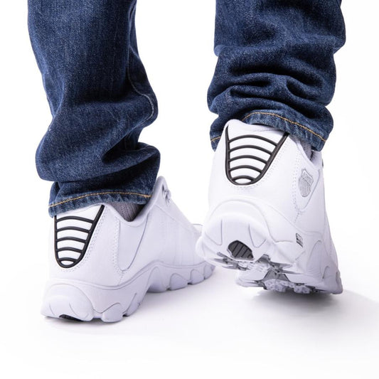 Men Wide Shoes | K-Swiss ST329 CMF White/black/silver