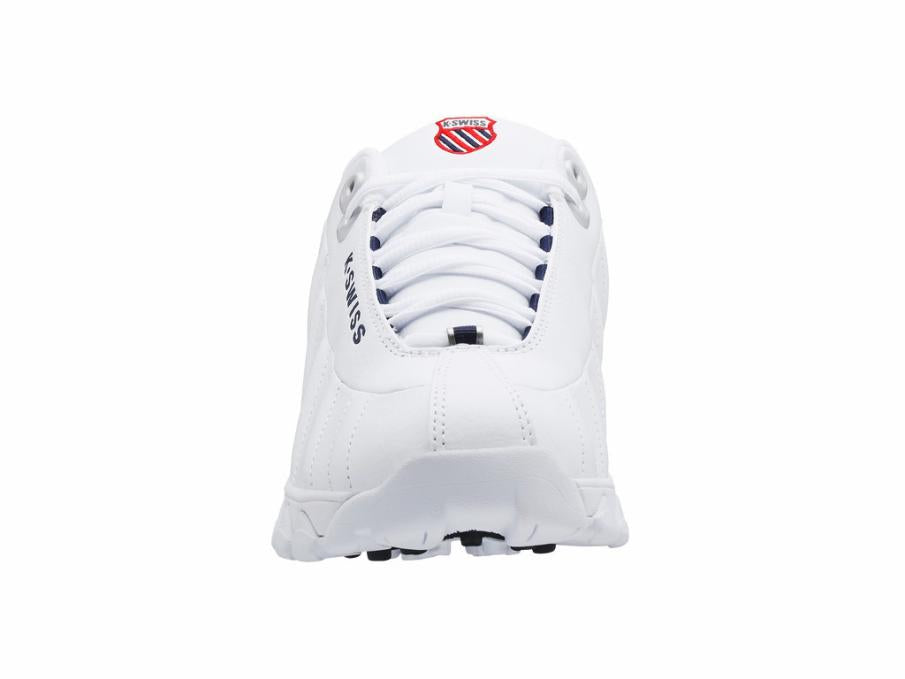 Men Wide Shoes | K-Swiss ST329 CMF White/navy/red