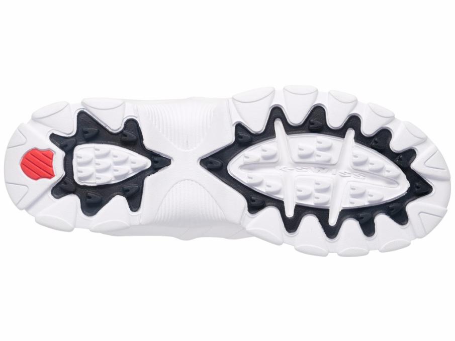 Men Wide Shoes | K-Swiss ST329 CMF White/navy/red