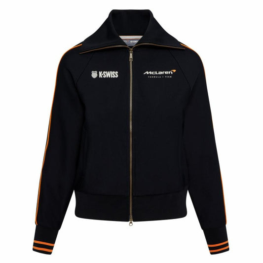 Women Jackets &amp; Hoodies | K-Swiss MCLAREN VINTAGE SOFT TRACK JACKET Black