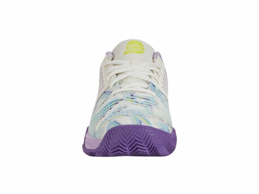 Women Padel | K-Swiss EXPRESS LIGHT 3 PADEL Snow White/purple Heart/evening Primrose