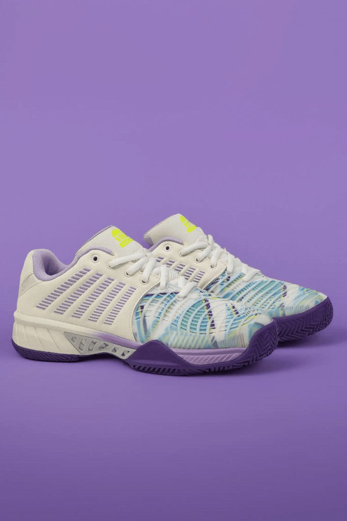 Women Padel | K-Swiss EXPRESS LIGHT 3 PADEL Snow White/purple Heart/evening Primrose