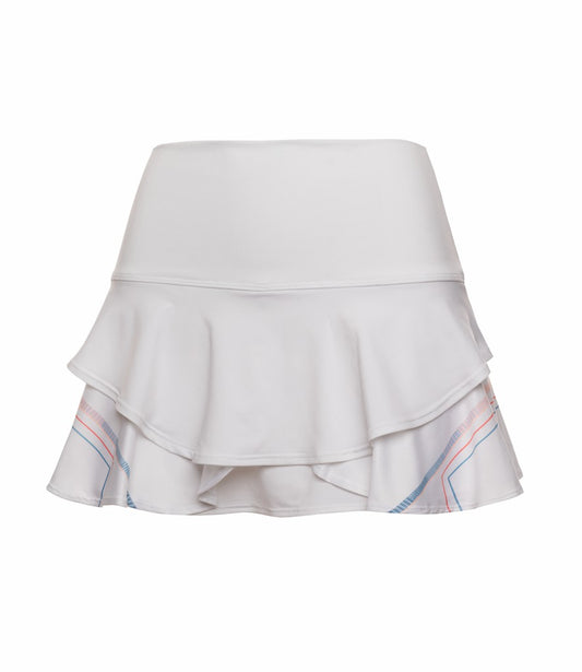 Women Skirts &amp; Dresses | K-Swiss FLOUNCE SKIRT-13&#034; White
