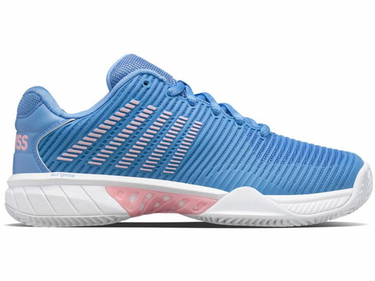 Women Tennis | K-Swiss HYPERCOURT EXPRESS 2 CLAY Silver Lake Blue/white/orchid Pink