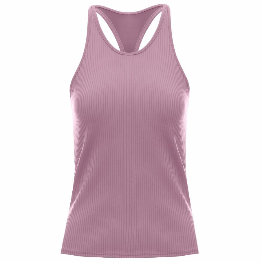 Women Tennis | K-Swiss RIB TANK W/BRA Soft Berry