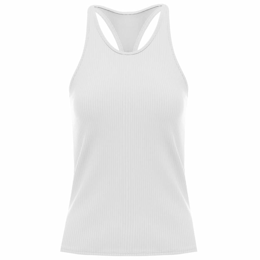 Women Tennis | K-Swiss RIB TANK W/BRA White