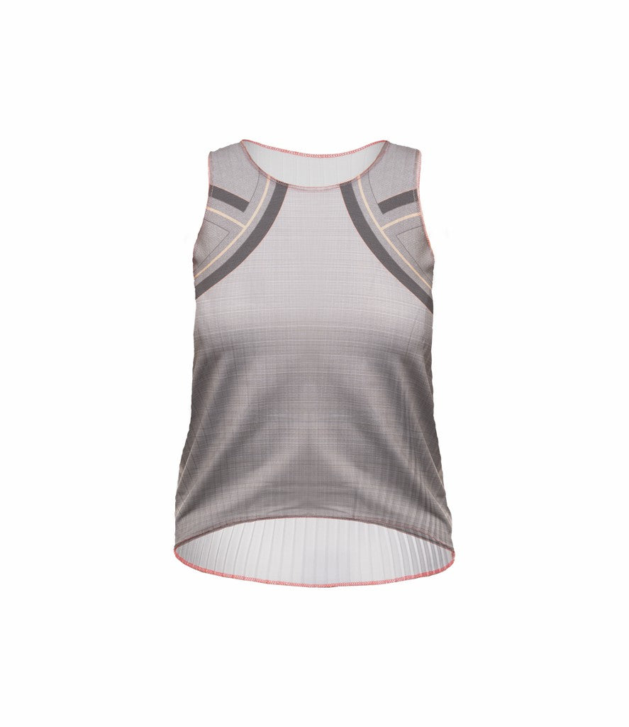 Women Tennis | K-Swiss SCULPT PLEATED TANK Asphalt