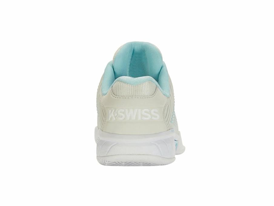 Women Wide Shoes | K-Swiss HYPERCOURT EXPRESS 2-WIDE Gray/wht/bluglw