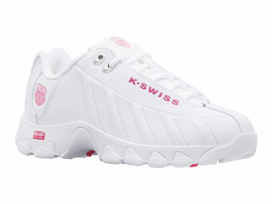 Women Wide Shoes | K-Swiss ST329 CMF White/shocking Pink